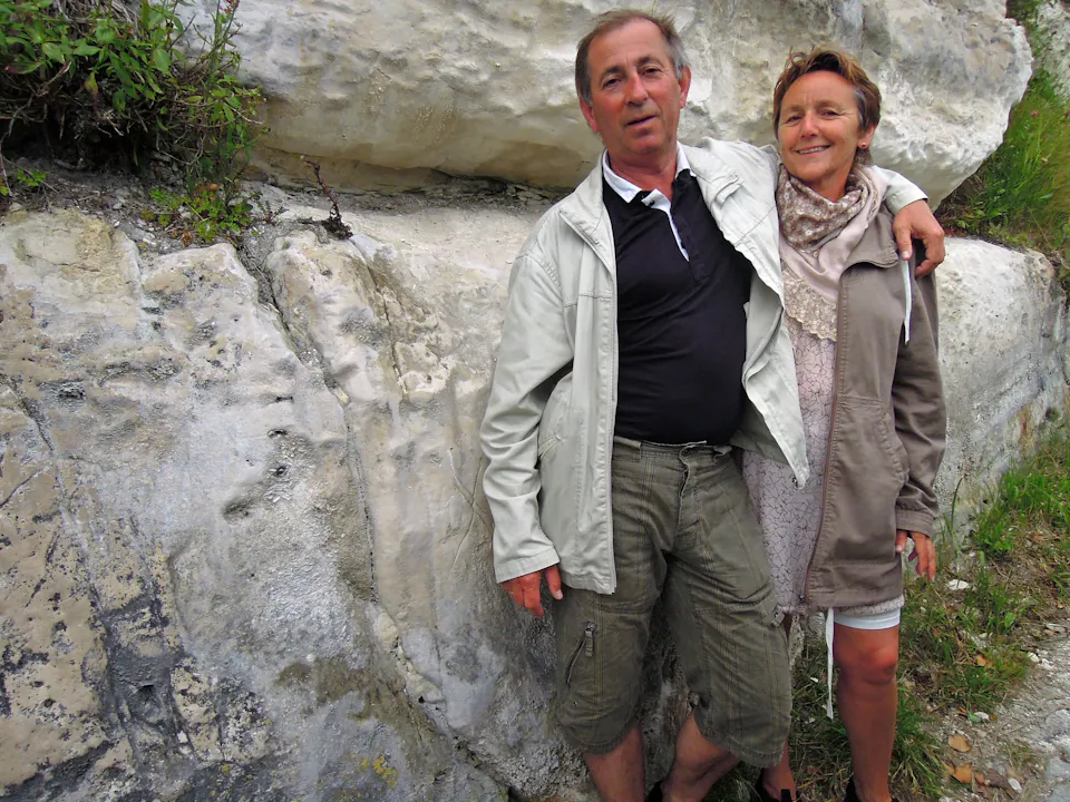 Det er rett og slett kritt, her fra Dover