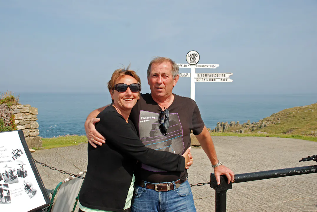 Vi må bli avbildet på Lands End