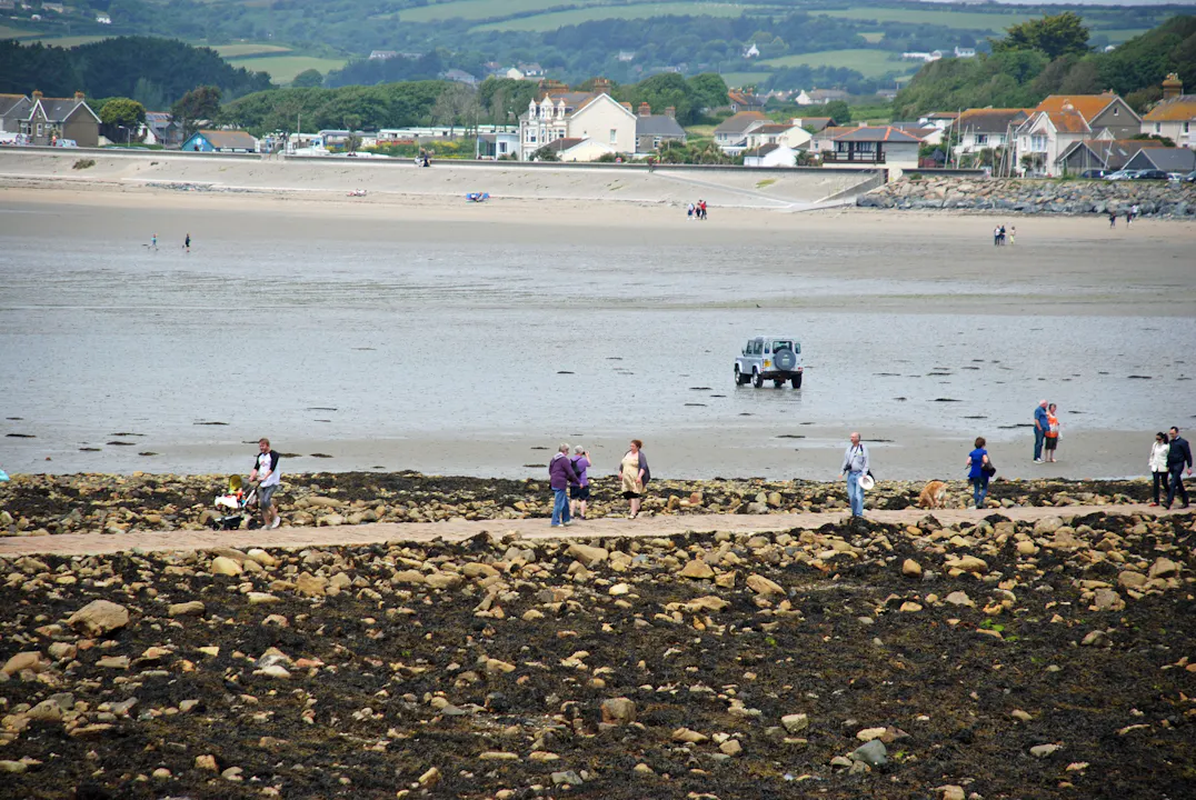 Gåturen over til slottet
