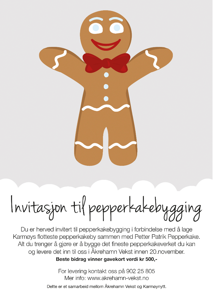 Invitasjon Pepperkakebygging