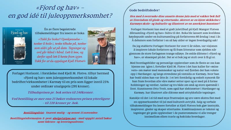 Fjord og hav diktbok