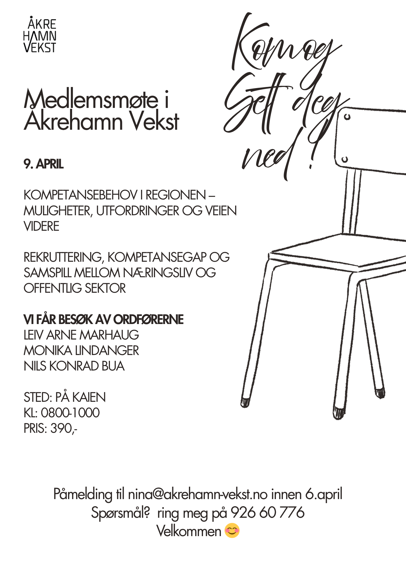 Medlemsmøte april 2026